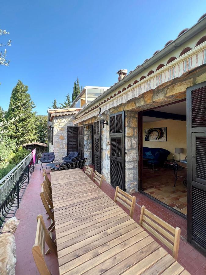 Entre Nice Et Monaco Grande Villa Avec Piscine Privee 12 Personnes Drap Exterior photo