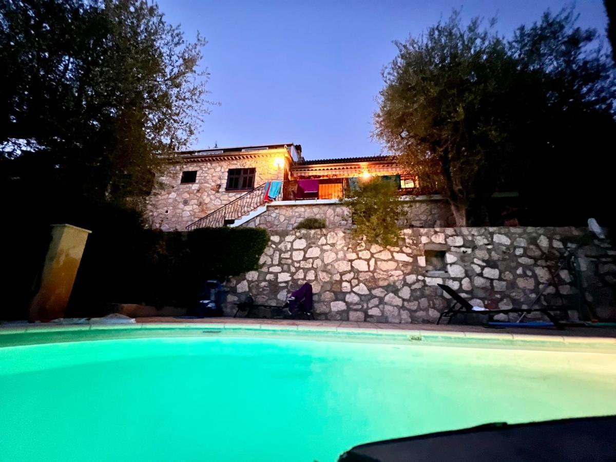 Entre Nice Et Monaco Grande Villa Avec Piscine Privee 12 Personnes Drap Exterior photo