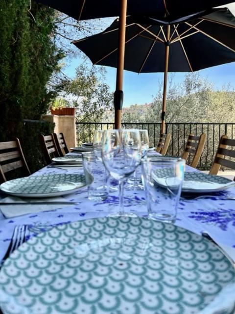 Entre Nice Et Monaco Grande Villa Avec Piscine Privee 12 Personnes Drap Exterior photo